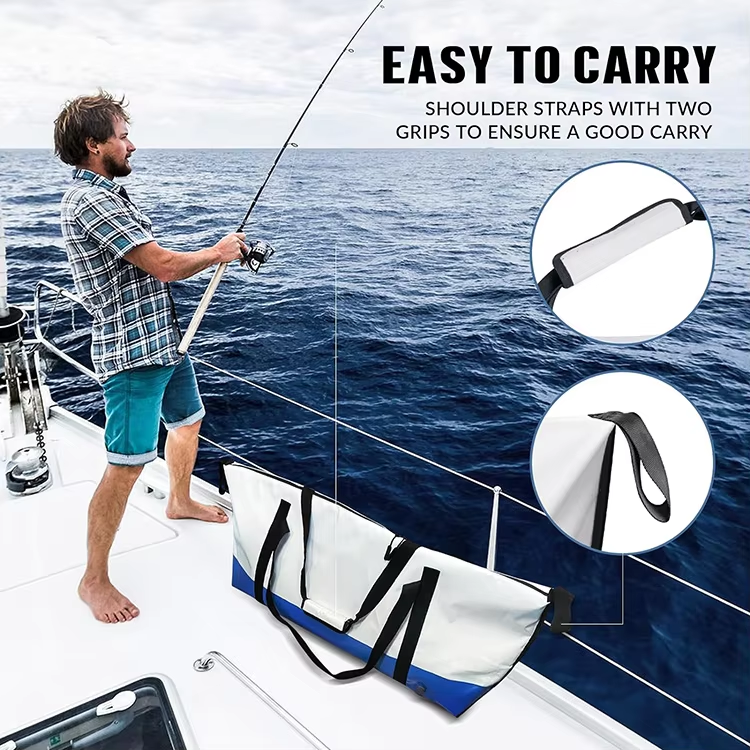 Waterproof Reusable Large Capacity Fish Bag Insulated Fish Kill Bag with Valve