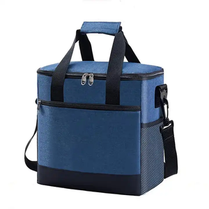 24 Cans Capacity Picnic Lunch Bag with Leakproof PEVA Lining Multi-Pockets for Multi-Occasion