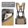 Adjustable Durable Camouflage Hunting Chest Bag Binocular Harness With Rain Cover