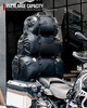 Motorcycle 500D PVC Tail Luggage Bag Saddle Dry Luggage Outdoor Accessories, Carbon Fiber, Waterproof Luggage Bag