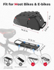 Rear Bike Rack Bag - 8L PVC Water Resistant Ebike Bags for Bicycle Rear Rack, Bicycle Trunk Pannier for Cycling