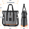 High Capacity Insulated Leakproof Cooler Bag That Holds 30 Cans with Zipper Closure for Beach Picnic Camping Grocery Travel
