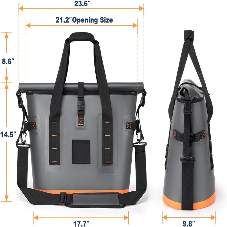 High Capacity Insulated Leakproof Cooler Bag That Holds 30 Cans with Zipper Closure for Beach Picnic Camping Grocery Travel