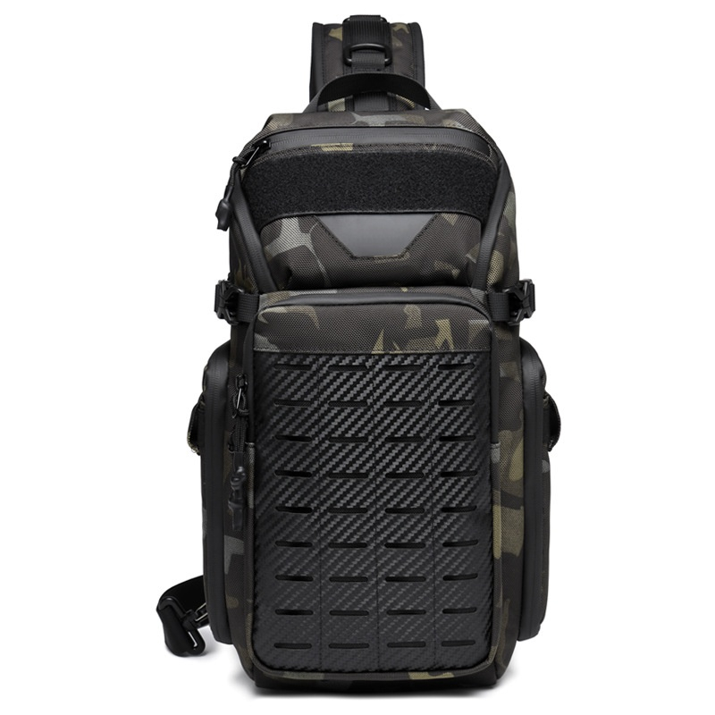 Tactical Chest Bag, Men's Crossbody Bag, Waterproof Multifunctional Outdoor Portable Bag, Cycling Shoulder Bag