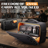 Convertible Large Capacity Motorcycle Saddlebag Backpack with 30L Storage for Motorbike Touring Travel Outdoor Adventure