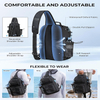 Waterproof Wear-resistant Large Capacity Fishing Backpack with Multi Detachable Tackle Pockets for River Bank Lure Angling