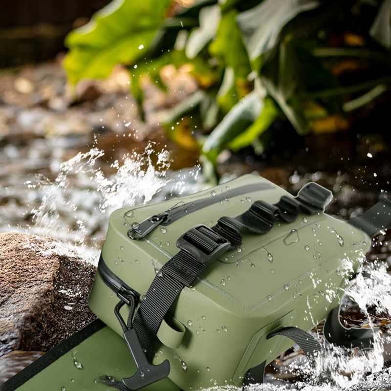 Waterproof Fishing Lure Waist Bag Large-Capacity Cross-Border Custom Waist Bag for Outdoor Fishing, Hiking, Multi-Functional