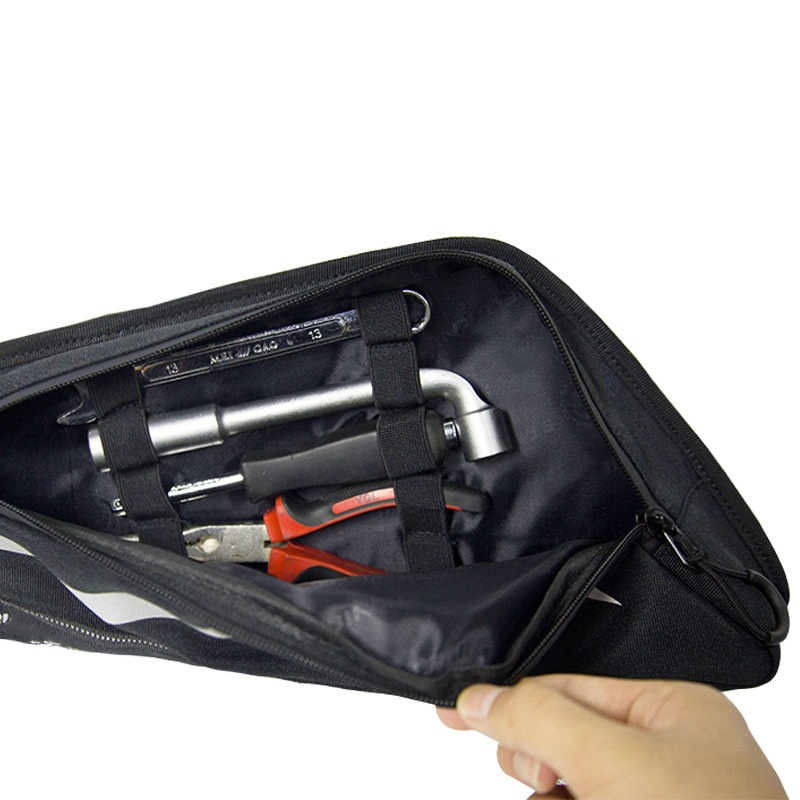Motorcycle Triangle Bag Portable Tool Kit Reflective Night Riding Safety Waterproof