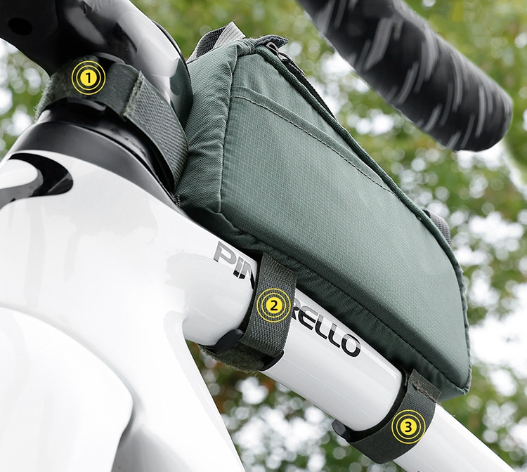 Bicycle Top Tube Bag Waterproof Large Capacity Front Beam Bag, Outdoor Riding Bag