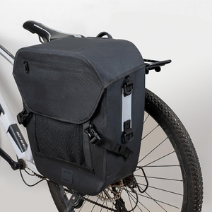 Waterproof Built-in Bike Pannier Bag with Rain Cover for Cycling Commuting Touring Travel