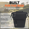 Waterproof Roll-Top Bike Pannier Bag with Reflective Details for Cycling Commuting Touring Travel
