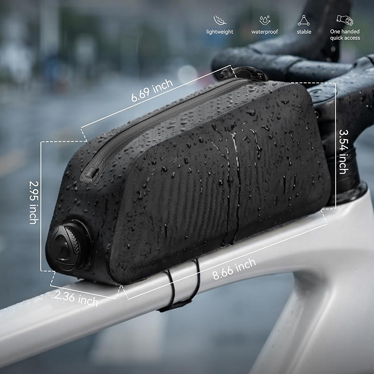 Waterproof Large Capacity Bike Pannier Bag with High-Frequency Welding for Shopping Commuting Touring Outdoor Travel