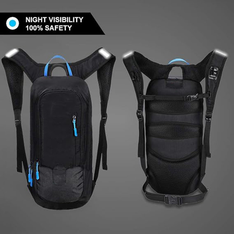 Water-Resistant Nylon Large Capacity Cycling Backpack with Helmet Holder for Road Biking Commuting Outdoor Travel Hiking