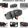 Expandable Large Capacity Waterproof Bike Pannier Bag with Reflective Stripe for Commuting Touring Grocery