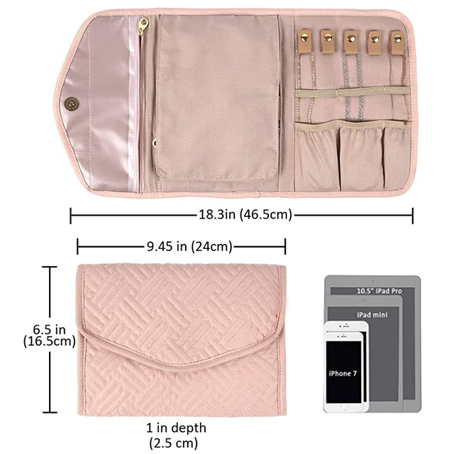 Factory Direct Portable Lightweight Foldable Jewelry Organizer for Journey(EPZ-279)