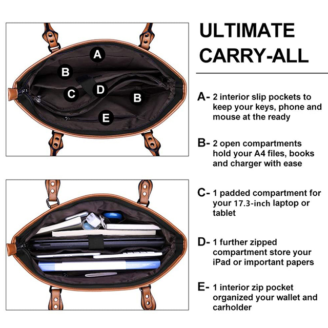 Premium Quality 15.6-17 Inch Laptop Tote Shoulder Bag Fashionable Laptop Bags(EPZ-489)