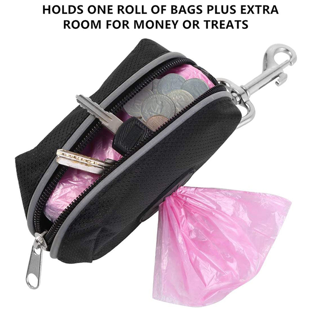 Amazon Hot Selling Dog Poop Bag with Zipper Pick-up for Walking Running(EPZ-311)