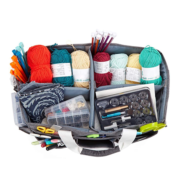 Factory Direct Craft Supplies Caddy with Handles for Sewing Accessories(EPZ-530)