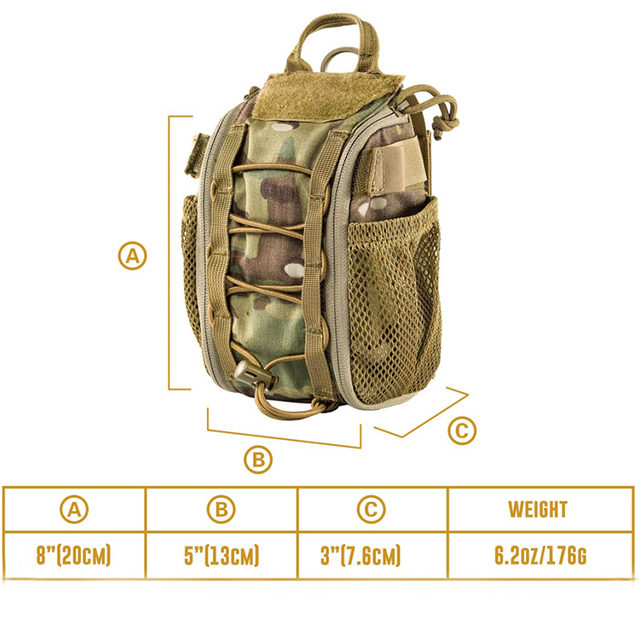 Premium Quality MOLLE Trauma Bag for Camping Hunting Hiking Wilderness(EPZ-335)