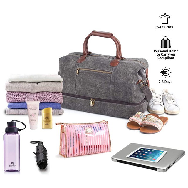 New Designer Multifunctional Weekend Duffle Bag with Shoes Compartment(EPZ-339)