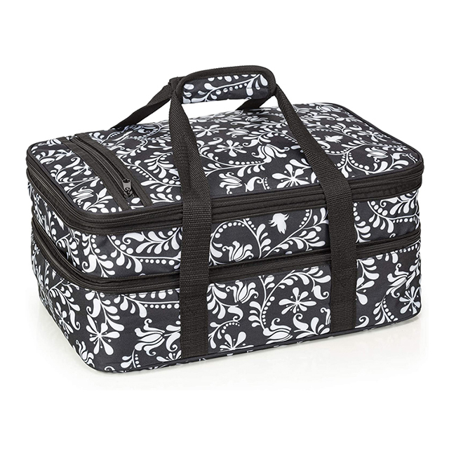 Hot Sell Double Casserole Insulated Travel Carry Bag Insulated Lunch Bag Kids(EPZ-581)