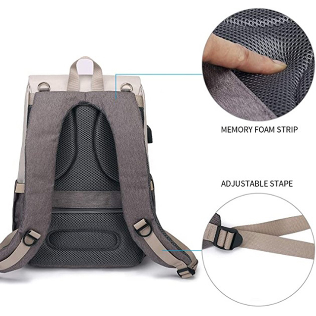 China Direct Neutral Nappy Backpack with Bottle Warmer Baby Bottle Warmer Bag(EPZ-087)