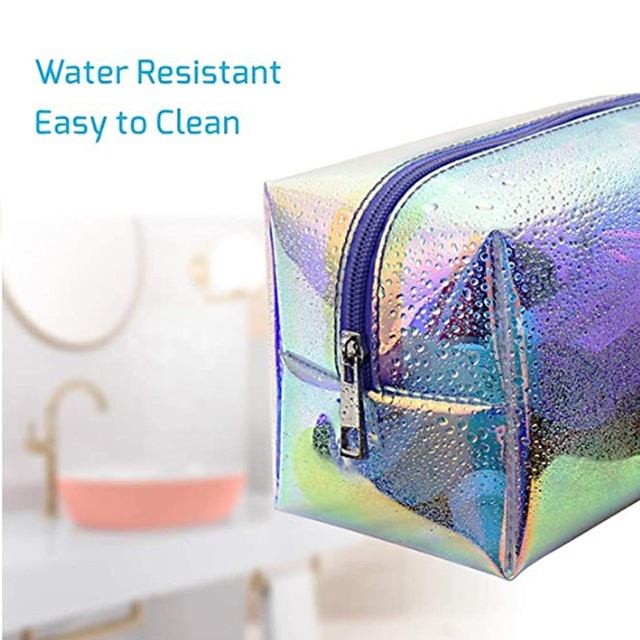 Hot Sell Clear Cosmetic Pouch Toiletry Organizer Holographic Cosmetic Bag(EPZ-039)