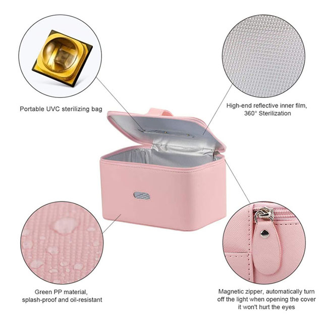 New Arrival LED UV Sterilizer Box Disinfection Bag LED for Mask Clothes Makeup(EPZ-137)