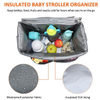 Hot Sell Insulated Waterproof Large Storage Baby Stroller Organizer Bag Nappy(EPZ-366)