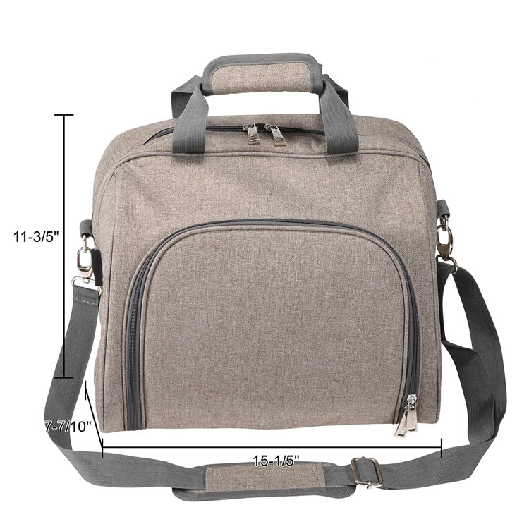 Stylish Picnic Shoulder Bag with Complete Cutlery Set Salt Pepper Shakers(EPZ-165)