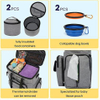 Dog Travel Bag Airline Approved Pet Travel Bag with Shoulder Strap with Dog Food Container