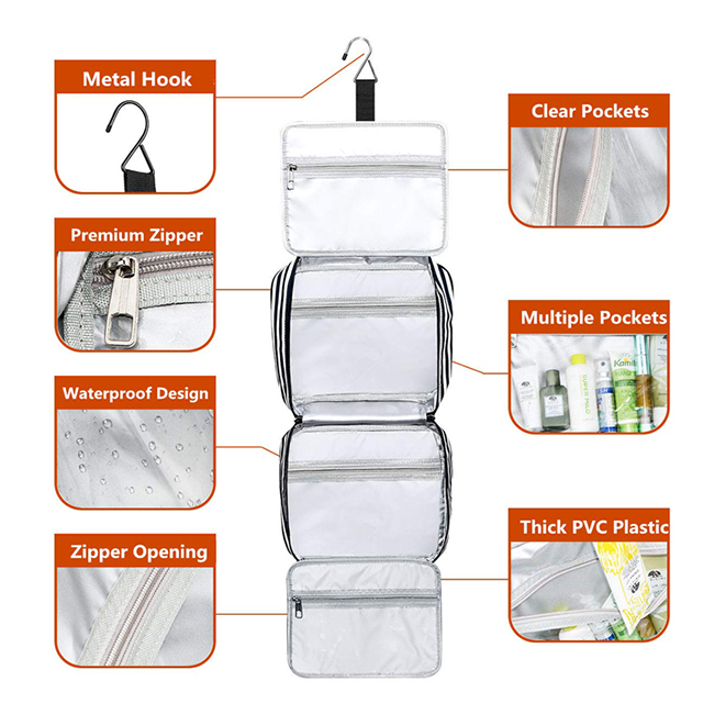 Amazon Hot Selling Large Capacity Travel Toiletry Bag for Travel Daily Use(EPZ-220)