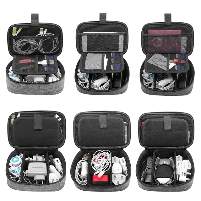 Factory Direct Universal Small Electronic Accessories Cord Travel Organizer(EPZ-217)