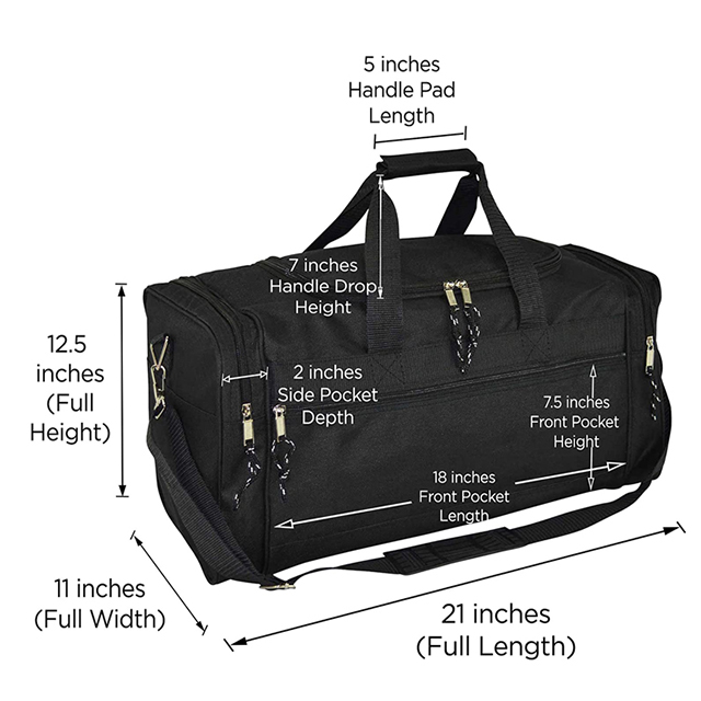 Amazon Hot Selling Sports Duffle Bag with Detachable Shoulder Strap for Travel(EPZ-392)