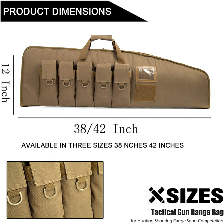 New Updating Heavy Duty Tactical Long Gun Case Rifle Bag for Hunting Shooting Range Sports