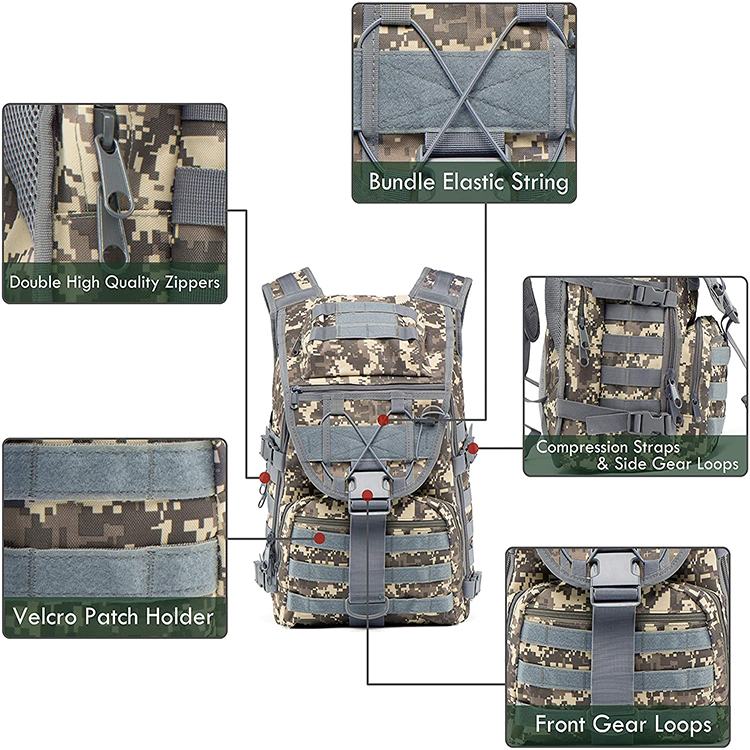 Innovative Design 900D Nylon Camouflage Waterproof Outdoor Tactical Survival Bag Hunting Camo Bag