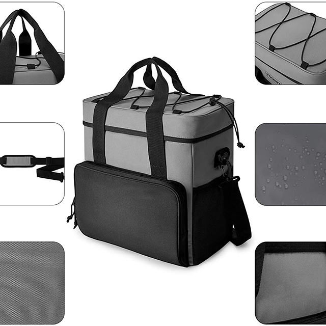 Cooler Bag Insulated Soft Cooler Portable Cooler Bag 24L Lunch Bag for Picnic, Beach, Work, Trip