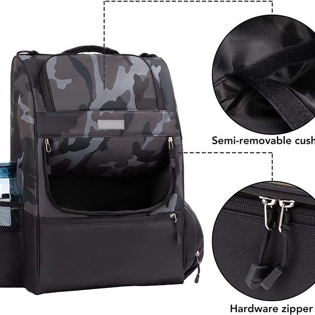 Disc Golf Backpack Camouflage Disc Golf Bag with big Capacity 