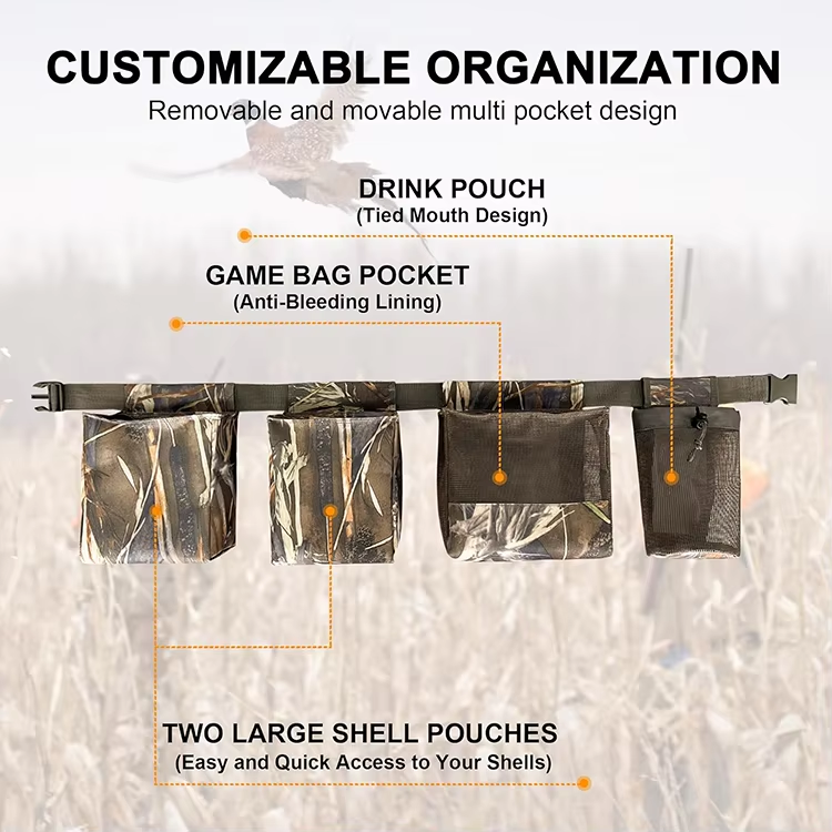 Lightweight Hunting Bird Bag Hunting Game Bag with Adjustable Waist Belt