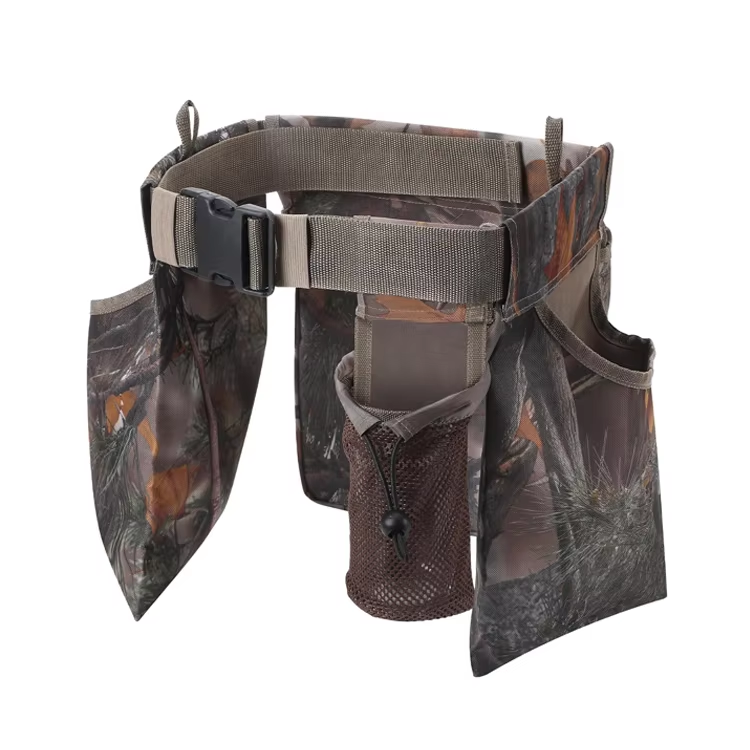 Durable Camouflage Hunting Bullet Bag Hunting Shell Waist Bag With Adjustable Belt