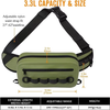 Waterproof Fly Fishing Fanny Pack TPU Fishing Bag with Airtight Zipper and Adjustable Strap