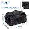 Large Capacity Outdoor Waterproof Fishing Box Bag With Non-Slip EVA Base and Rod Holder