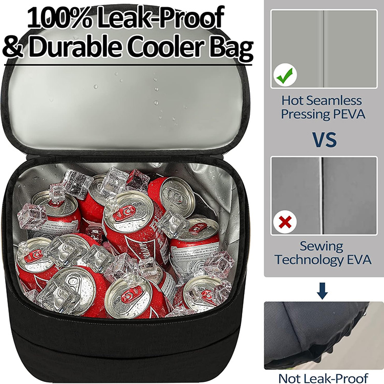 Insulated Backpack Large Capacity Leakproof Cooler Bag with Multiple Pockets for Camping Hiking Beach Picnic Travel