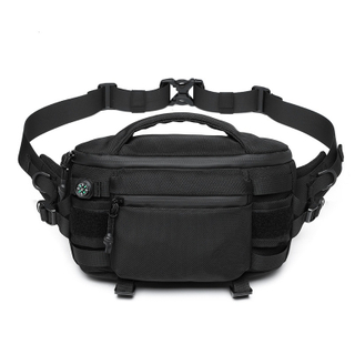 Tactical Waist Bag, Men's Crossbody Bag, Waterproof Multifunctional Outdoor Portable Bag, Cycling Shoulder Bag