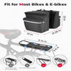 Waterproof Upgraded Large Capacity cycle Pannier Bag with Rain Cover for Touring Traveling Commuting Outdoor Adventure