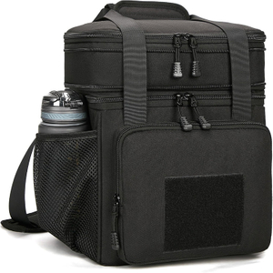 Expandable Durable Insulated Large Capacity Picnic Bag with Tactical Style for Camping Outdoor Adventure Travel Beach