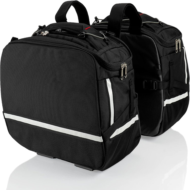 Durable Universal Motorcycle Saddlebag with Quick Release Buckles for Cruiser Touring Travel Outdoor Riding