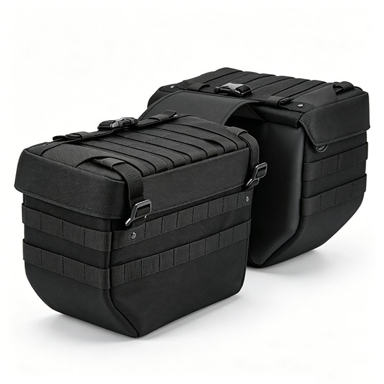 Heavy-Duty Large Capacity Motorcycle Saddlebag with Quick Release Buckles for Touring Travel Outdoor Adventure Riding
