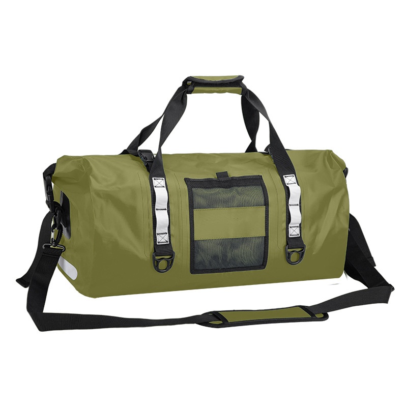 Large Capacity 60L PVC Waterproof Travel Duffel Bag Multi-functional Hiking Camping Cycling Outdoor Adventures