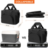 Thermal Insulated Leakproof Collapsible Lunch Bag with Dual Zipper for Work Office Outdoor Picnic Travel Daily Meal Storage Use